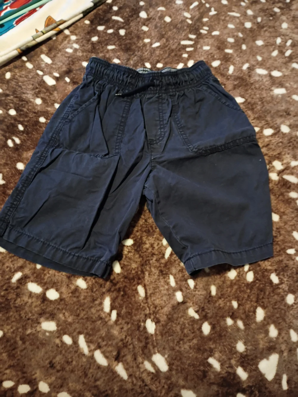 OshKosh B'gosh Navy Cargo Shorts with Drawstring